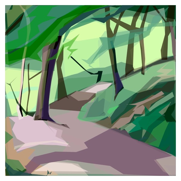 Park Bank Wood 2a art card