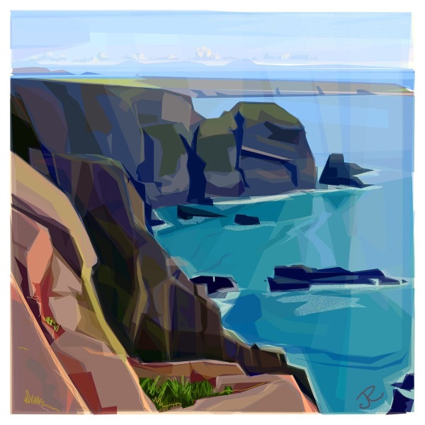 From the Cliff art card